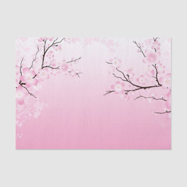 Papier Mousseline Fleurs de cerisier (Recto)