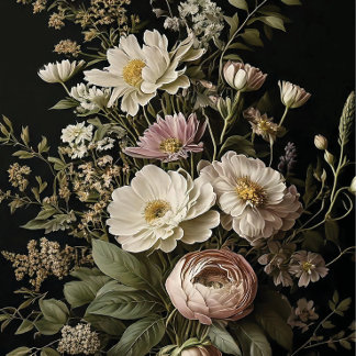 Papier Mousseline Fleurs de cimetière