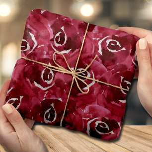 Papier Mousseline Fleurs de Claret à l'aquarelle chic