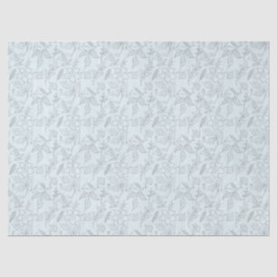 Papier Mousseline Fleurs de crayon sur Découpage vert clair