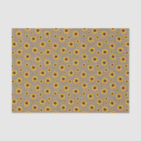 Fleurs de farine de tournesol Faux Burlap rustique