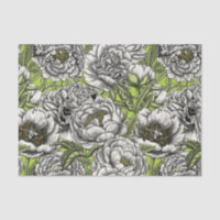 Fleurs de pivoines blanches et moisissures