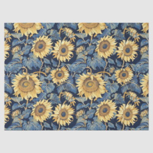 Papier Mousseline Fleurs de soleil Art nouveau - 10 livres, 17 pouce