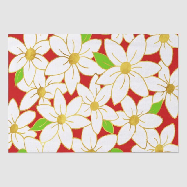 Papier Mousseline Fleurs de vacances (Recto)