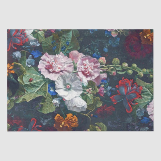 Papier Mousseline Fleurs d'été (Recto)