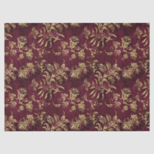 Papier Mousseline Fleurs d'or Abstraites sur la page de découpage ro