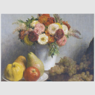 Papier Mousseline Fleurs et fruits, Henri Fantin-Latour