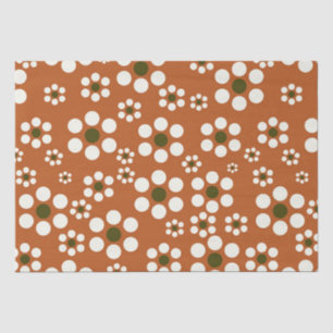Papier Mousseline Fleurs florales en terre cuite mexicaine