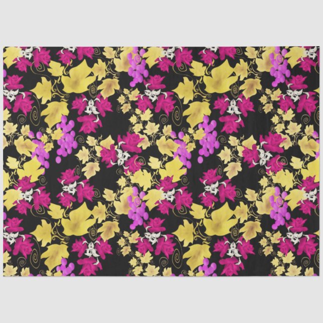 Papier Mousseline Fleurs florales florales c (Recto)