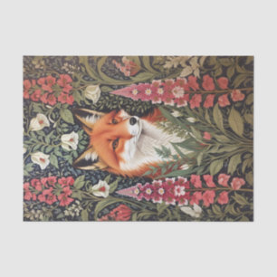 Papier Mousseline Fleurs Fox et Foxglove William Morris Inspiré