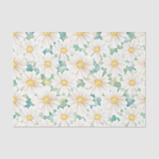 Papier Mousseline Fleurs marguerites florales