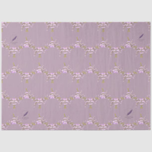 Papier Mousseline Fleurs mauve Mel Mae Schmidt Stationery