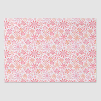 Papier Mousseline Fleurs roses