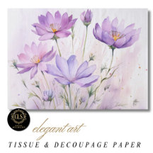 Fleurs sauvages aquarelle violettes