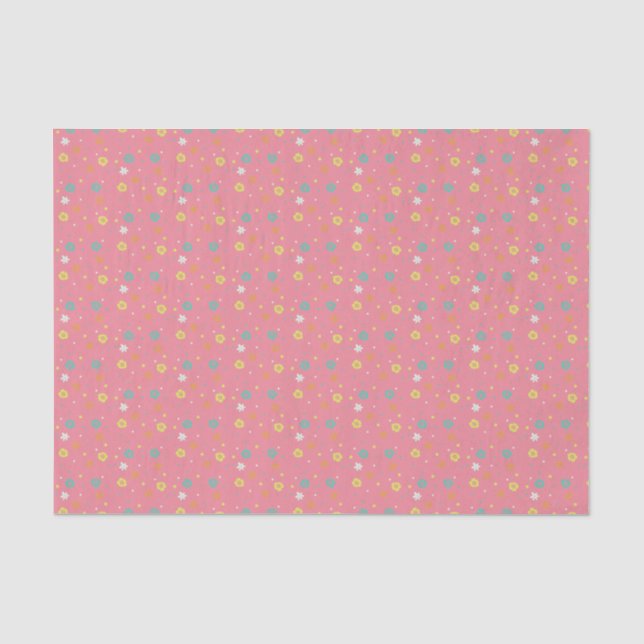 Papier Mousseline Fleurs tropicales (Recto)