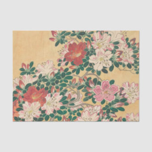 Papier Mousseline Fleurs Vintages Azalea Peinture japonaise
