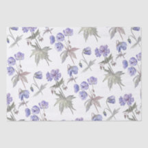 Fleurs Violettes Florales Aquarelle Élégantes