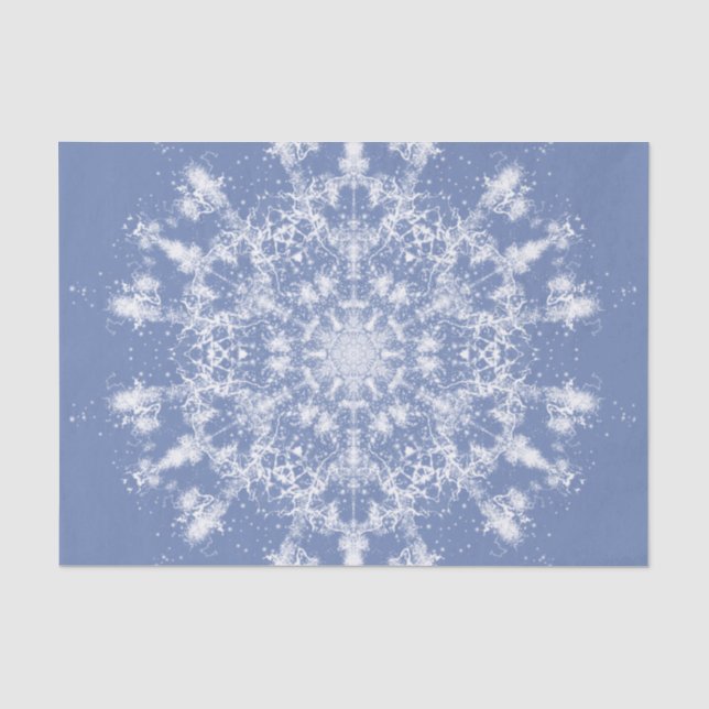 Papier Mousseline Flocon de neige fractionné en dentelle Abstraite s (Recto)