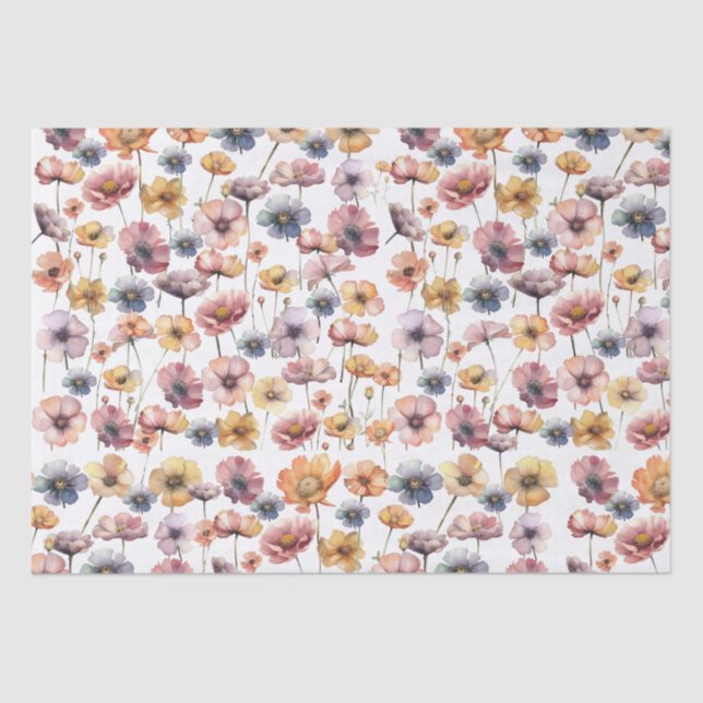 Papier Mousseline floraison (Recto)