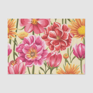 Papier Mousseline Floral