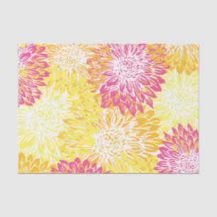 Papier Mousseline Floral brillant