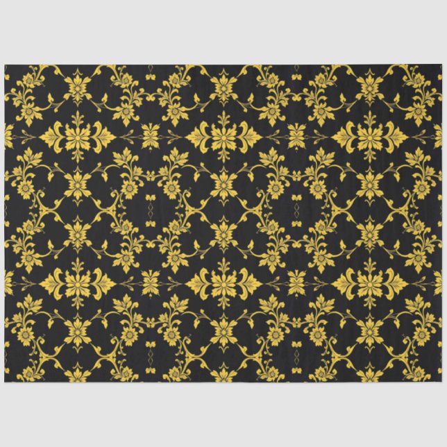 Papier Mousseline Floral Elegant Collection Moderne (Recto)