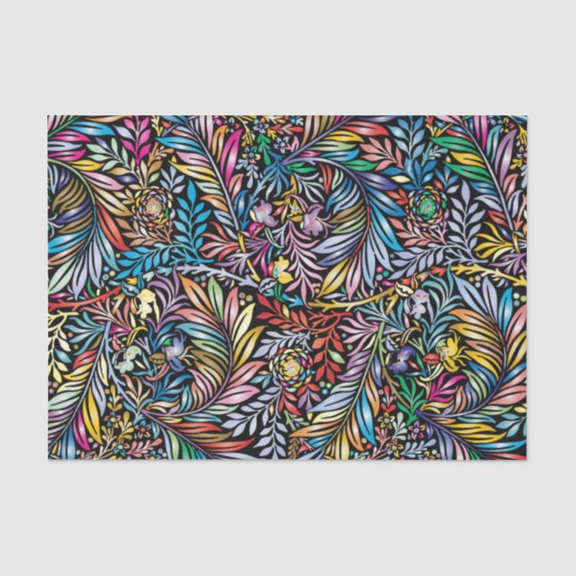 Papier Mousseline Floral moderne (Recto)
