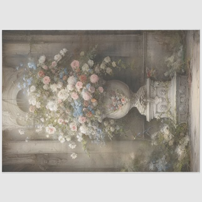 Papier Mousseline Floral victorien (Recto)