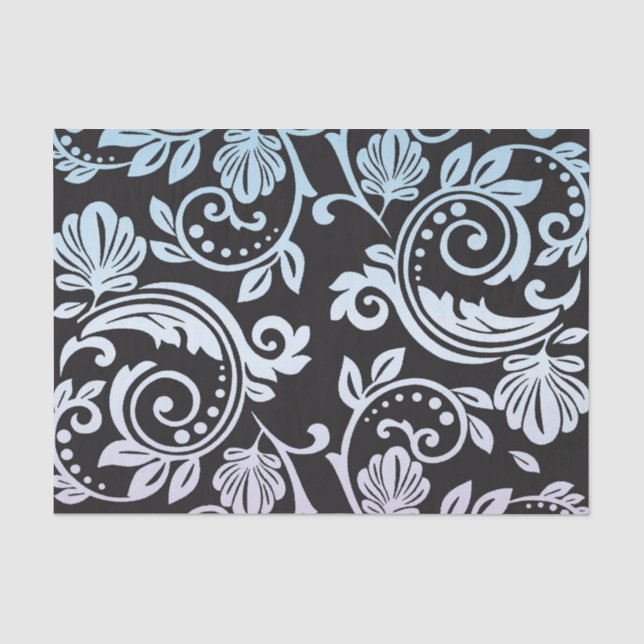 Papier Mousseline Floral vintage (Recto)