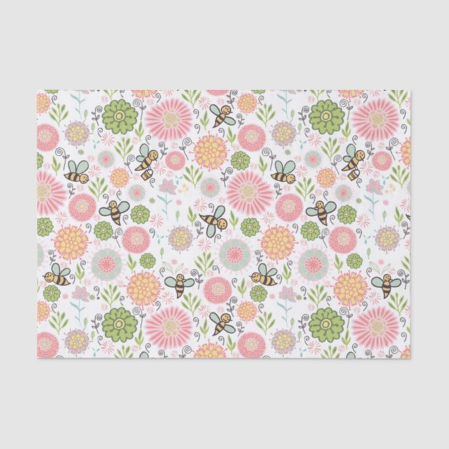 Papier Mousseline Flore de bourdon (Recto)