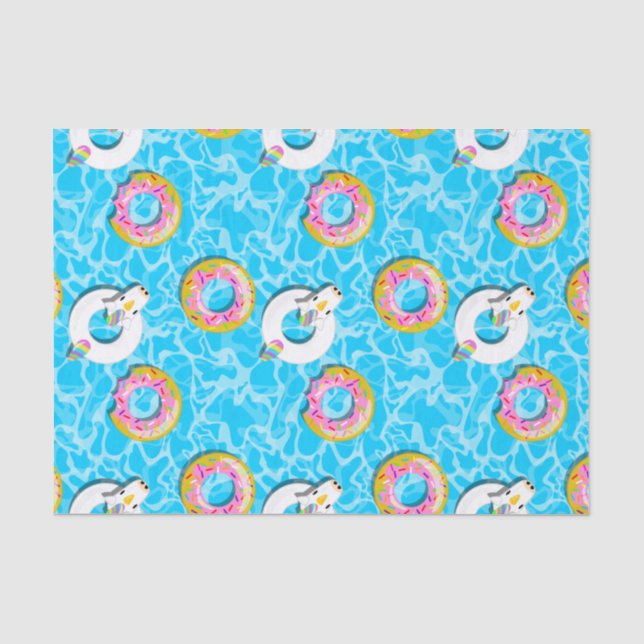Papier Mousseline Flottes Unicorne & Donut (Recto)