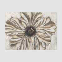 Flowerhead Fresco sur Tan Arrière - plan