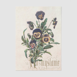 Papier Mousseline Flowers and Poems Pl. 12 by Maksymilian Fajans 