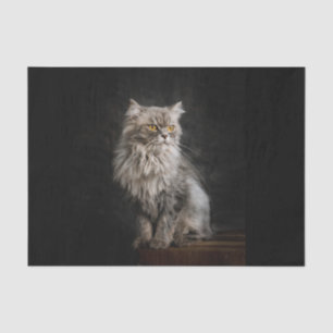 Papier Mousseline Fluffy Gris