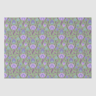 Papier Mousseline Folklore Floral Moderne // Mauve violet