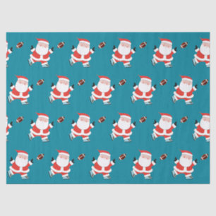 Papier Mousseline Football Noël Cadeau papier Tissu