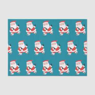Papier Mousseline Football Noël Cadeau papier Tissu