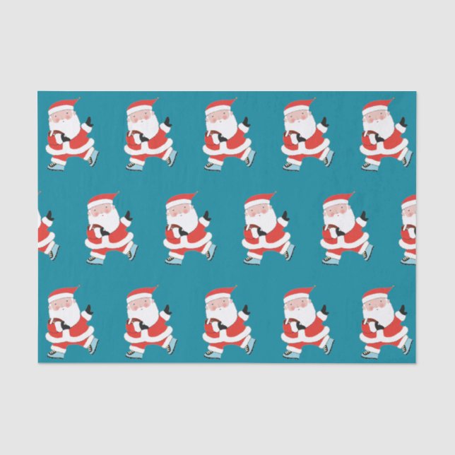 Papier Mousseline Football Noël Cadeau papier Tissu (Recto)