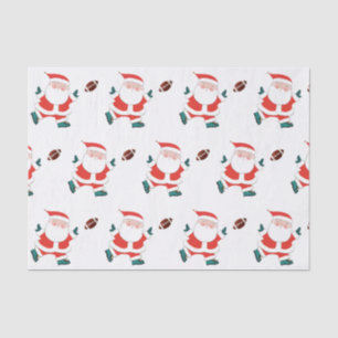 Papier Mousseline Football Noël Cadeau papier Tissu