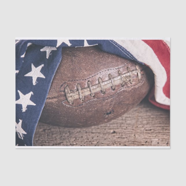 Papier Mousseline Football vintage (Recto)