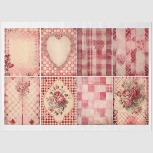 Papier Mousseline For Artists and Crafters Valentine Backgrounds (Recto)