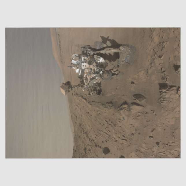 Papier Mousseline Forage Mars Curiosity Red Martian Paysage (Recto)