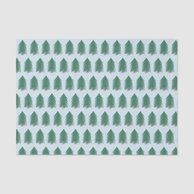 Papier Mousseline Forêt de sapin (Recto)