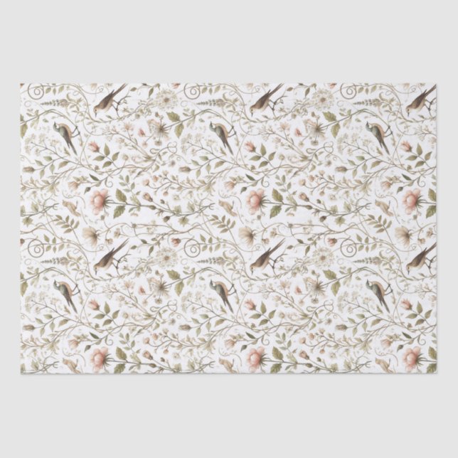 Papier Mousseline Forêt enchantée Ethereal (Recto)