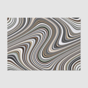 Papier Mousseline Formes abstraites courbes