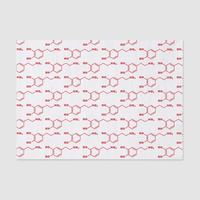 Papier Mousseline Formule chimique moléculaire de la dopamine (Recto)