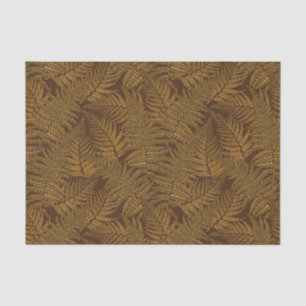 Papier Mousseline Foule automnale sur brun