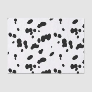 Papier Mousseline Fourrure de chien noir et blanc de Dalmatie