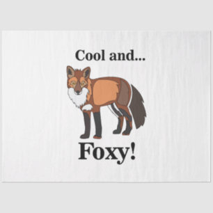 Papier Mousseline Foxy Animal Wildlife Fox Anniversaire