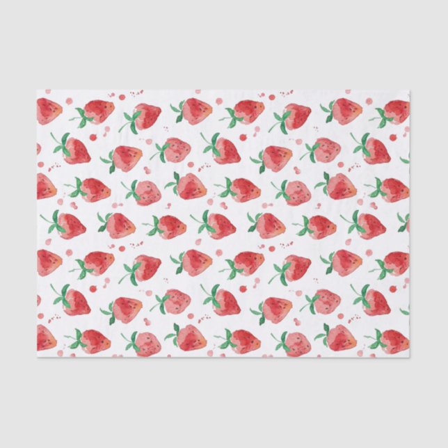 Papier Mousseline Fraise (Recto)